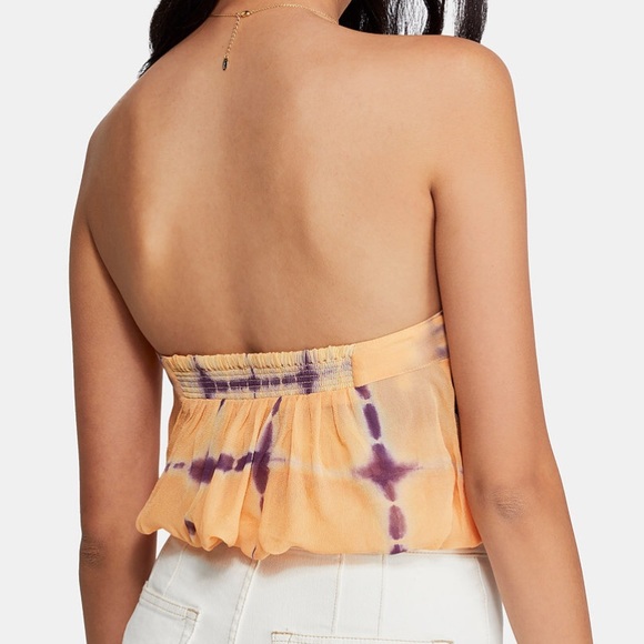 Free People Sunset Combo Embroidered Tube Top L - Picture 2 of 6